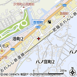 ヤマア醤油味噌水俣営業所周辺の地図