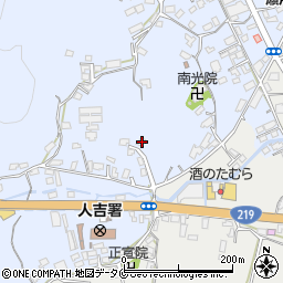 熊本県人吉市西間下町721周辺の地図