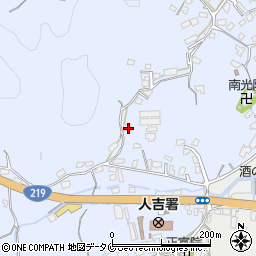 熊本県人吉市西間下町689周辺の地図