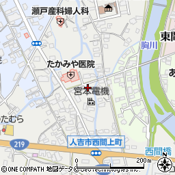 熊本県人吉市西間上町2584周辺の地図