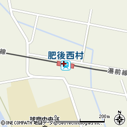 肥後西村駅周辺の地図