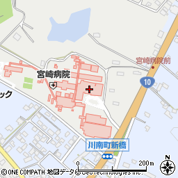 宮崎病院（国立病院機構）周辺の地図