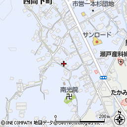 熊本県人吉市西間下町周辺の地図