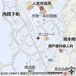 熊本県人吉市西間下町136周辺の地図