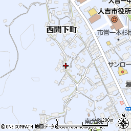熊本県人吉市西間下町190周辺の地図