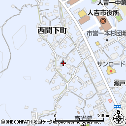 熊本県人吉市西間下町194周辺の地図