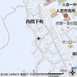 熊本県人吉市西間下町192周辺の地図