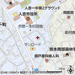 熊本県人吉市西間下町154周辺の地図