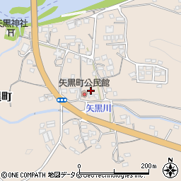 熊本県人吉市矢黒町2074-1周辺の地図