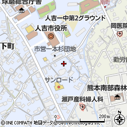 熊本県人吉市西間下町152周辺の地図