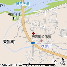 熊本県人吉市矢黒町2064-2周辺の地図