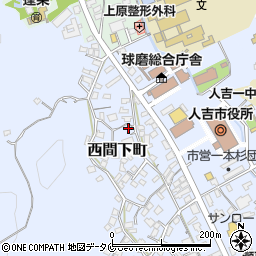 熊本県人吉市西間下町233周辺の地図