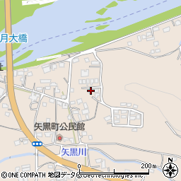 熊本県人吉市矢黒町2033-1周辺の地図