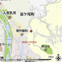 熊本県人吉市富ケ尾町1-4周辺の地図