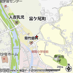 熊本県人吉市富ケ尾町25周辺の地図