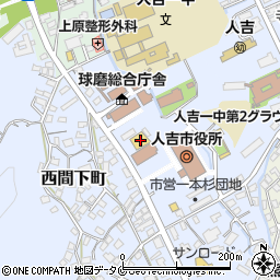熊本県人吉市西間下町116周辺の地図