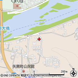 熊本県人吉市矢黒町2033-7周辺の地図
