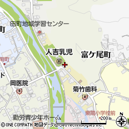 人吉消火器設備周辺の地図