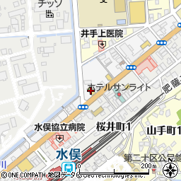 ネッツトヨタ熊本株式会社　ネッツワールド水俣店周辺の地図