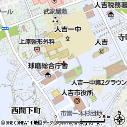 熊本県人吉市西間下町45周辺の地図