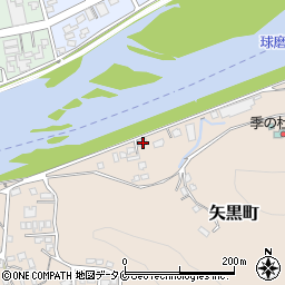熊本県人吉市矢黒町1928-1周辺の地図