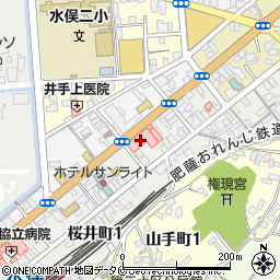 岡部病院周辺の地図