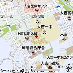 熊本県人吉市西間下町36周辺の地図
