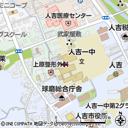 熊本県人吉市西間下町55周辺の地図