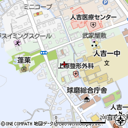 熊本県人吉市土手町21周辺の地図