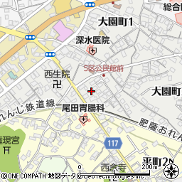 熊本県水俣市旭町周辺の地図