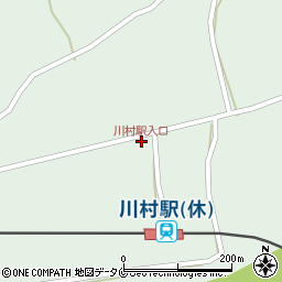 川村駅入口周辺の地図