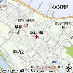 松本内科周辺の地図