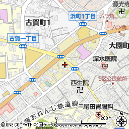 熊本県水俣市大黒町1丁目周辺の地図