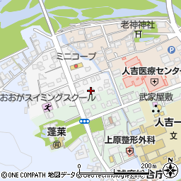 株式会社九州あいおいサービス　人吉支店周辺の地図