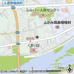 熊本県人吉市相良町1-6周辺の地図