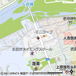 熊本県人吉市灰久保町周辺の地図