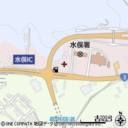 セブンイレブン水俣ひばりケ丘店周辺の地図