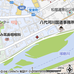 リバーサイド古城人吉壱番館周辺の地図