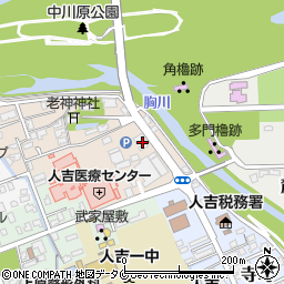 〒868-0052 熊本県人吉市新町の地図