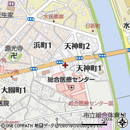 日本調剤水俣薬局周辺の地図