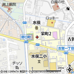 緒方眼科医院周辺の地図