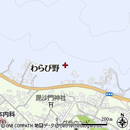 熊本県水俣市わらび野周辺の地図