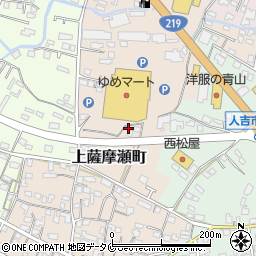 熊本県人吉市上薩摩瀬町周辺の地図