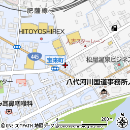 コスモ人吉ＳＳ周辺の地図