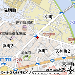 宮崎青果浜町店周辺の地図