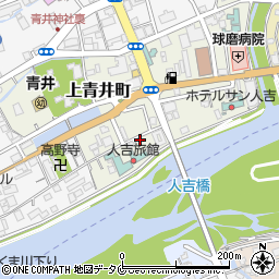 熊本県人吉市上青井町156周辺の地図