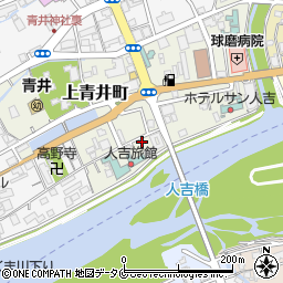 熊本県人吉市上青井町161周辺の地図