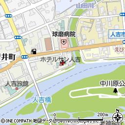 熊本県人吉市上青井町166周辺の地図