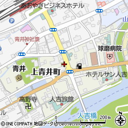 居楽屋白木屋 人吉駅前店周辺の地図