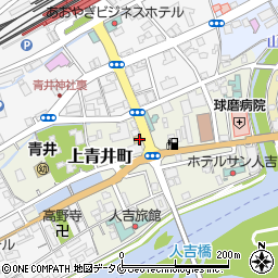 白木屋 人吉駅前店周辺の地図